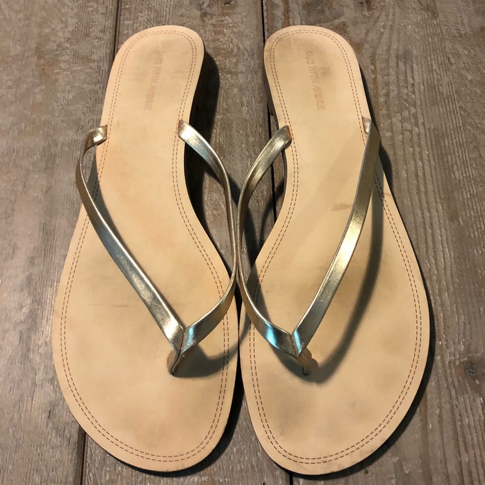 Saks Fifth Avenue Flip Flops